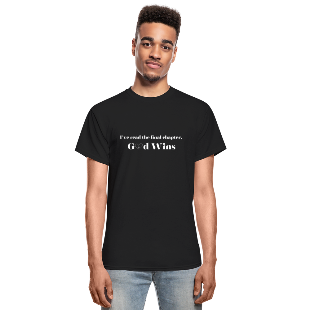God Wins - Gildan Ultra Cotton Adult T-Shirt - black