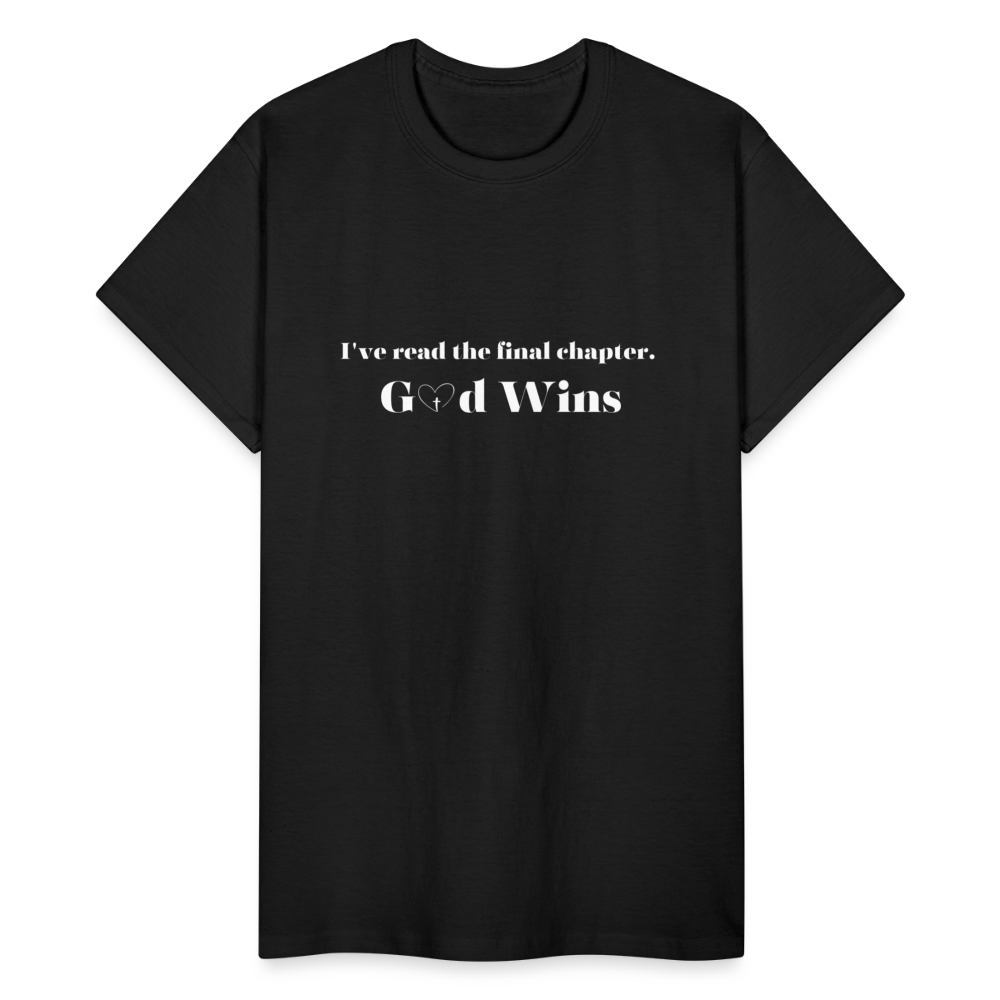 God Wins - Gildan Ultra Cotton Adult T-Shirt - black