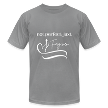 Load image into Gallery viewer, Forgiven Unisex Jersey T-Shirt by Bella + Canvas - slate