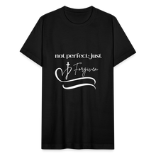 Load image into Gallery viewer, Forgiven Unisex Jersey T-Shirt by Bella + Canvas - black