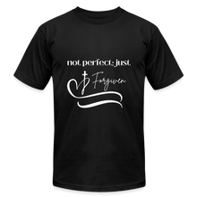 Load image into Gallery viewer, Forgiven Unisex Jersey T-Shirt by Bella + Canvas - black