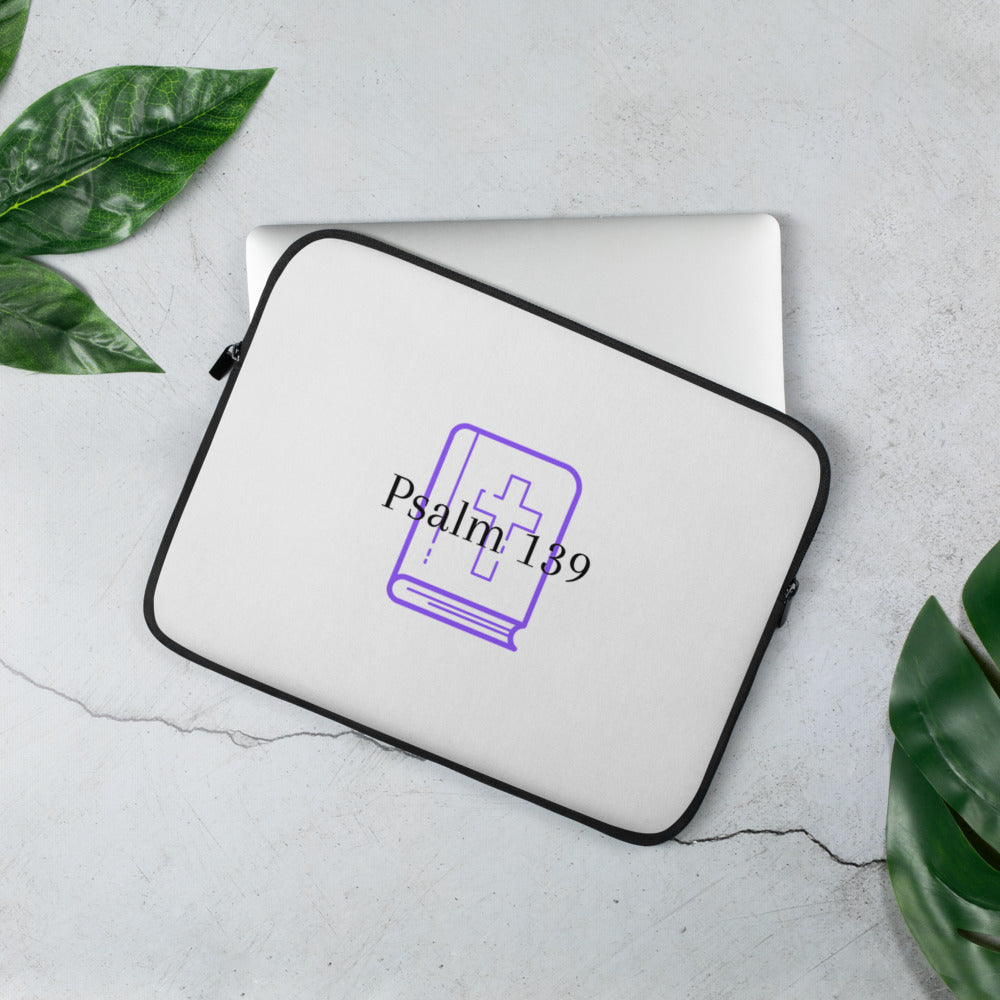 Psalm 139 (Purple) Laptop Sleeve