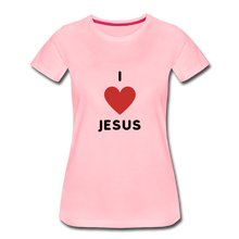Load image into Gallery viewer, I 💗 Jesus Women’s Premium T-Shirt - pink