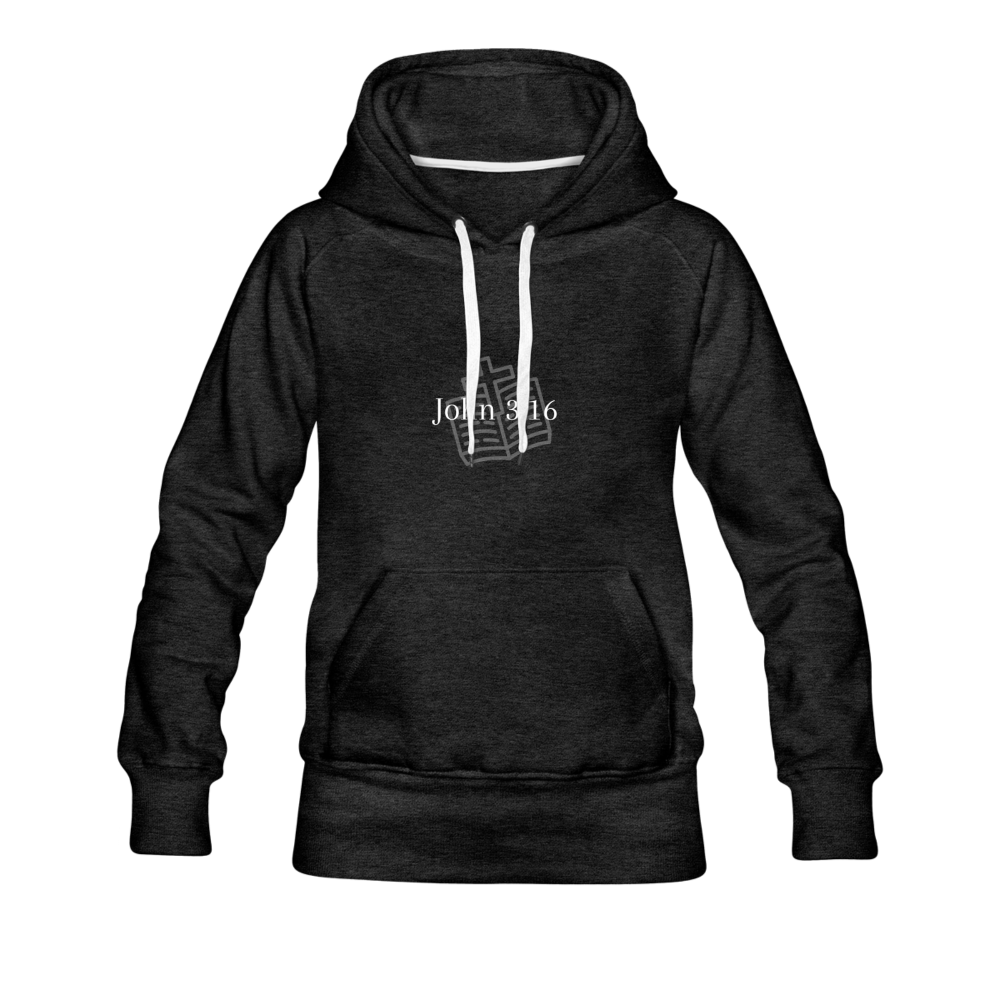 John 3:16 Women’s Premium Hoodie - charcoal gray