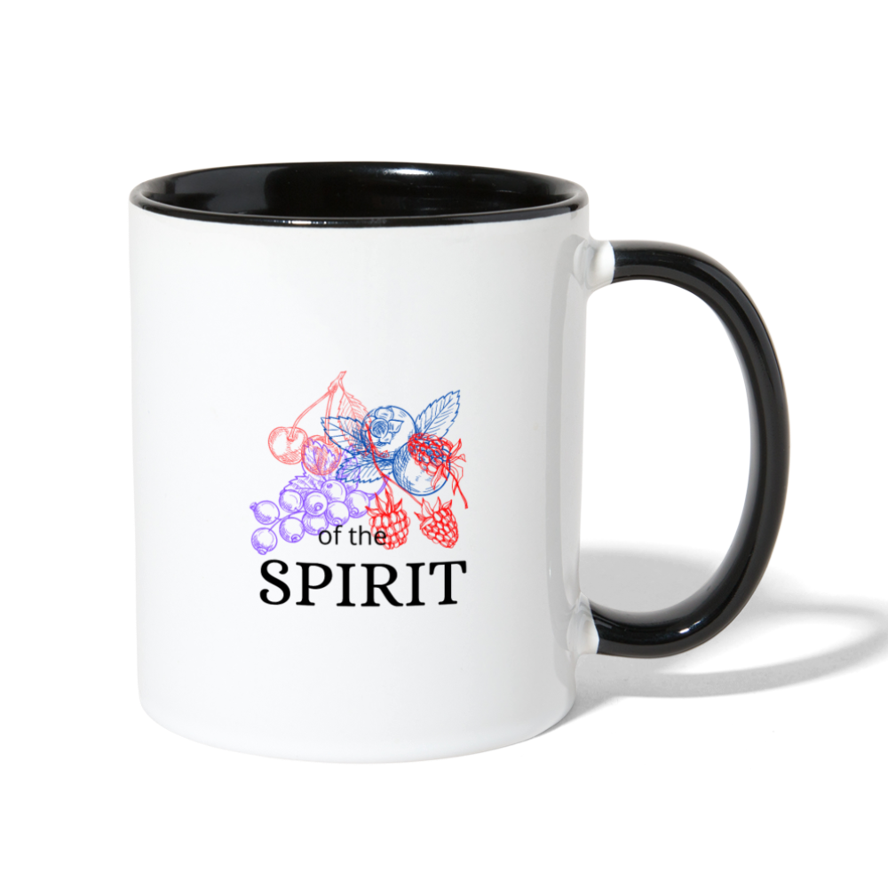 Fruit of the Spirit Contrast Coffee Mug - white/black