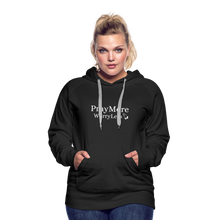 Load image into Gallery viewer, PrayMore WorryLess Women’s Premium Hoodie - black