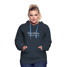 Load image into Gallery viewer, PrayMore WorryLess Women’s Premium Hoodie - navy