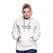 Load image into Gallery viewer, PrayMore WorryLess Women’s Premium Hoodie - white