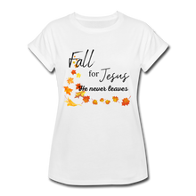 Load image into Gallery viewer, Fall For Jesus Women's Relaxed Fit T-Shirt - white