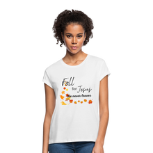 Load image into Gallery viewer, Fall For Jesus Women's Relaxed Fit T-Shirt - white