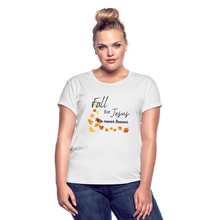 Load image into Gallery viewer, Fall For Jesus Women's Relaxed Fit T-Shirt - white