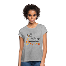Load image into Gallery viewer, Fall For Jesus Women's Relaxed Fit T-Shirt - heather gray