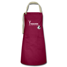 Load image into Gallery viewer, Heaven, Don't Miss It... Artisan Apron - burgundy/khaki