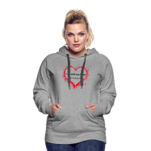 Load image into Gallery viewer, Act With Heart Women’s Premium Hoodie - heather gray
