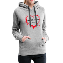 Load image into Gallery viewer, Act With Heart Women’s Premium Hoodie - heather gray