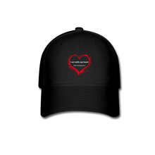 Load image into Gallery viewer, Act With Heart Baseball Cap - black