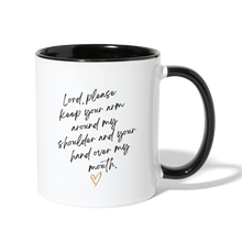 Load image into Gallery viewer, Prayer Coffee Mug - white/black
