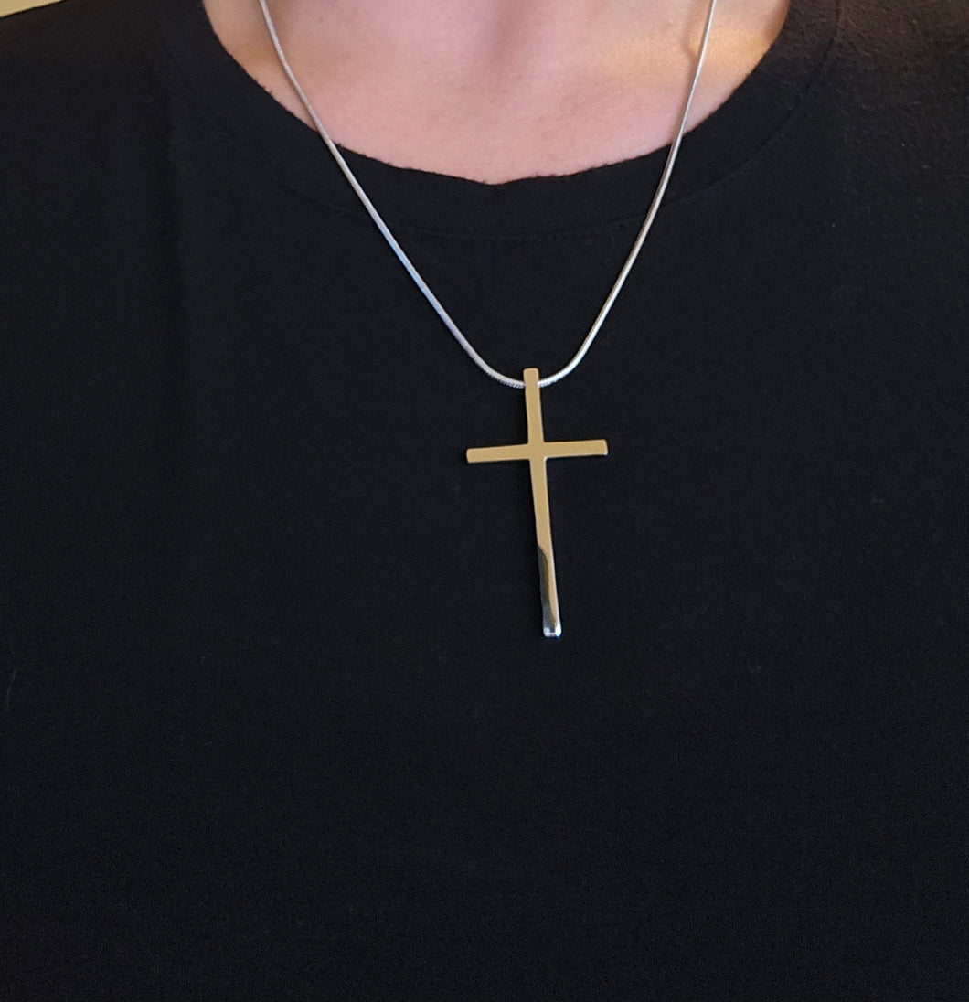 Philippians 4:13 Cross Necklace