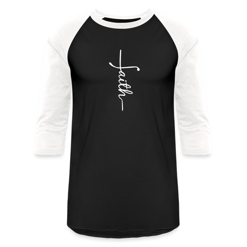 Faith - Baseball T-Shirt - black/white