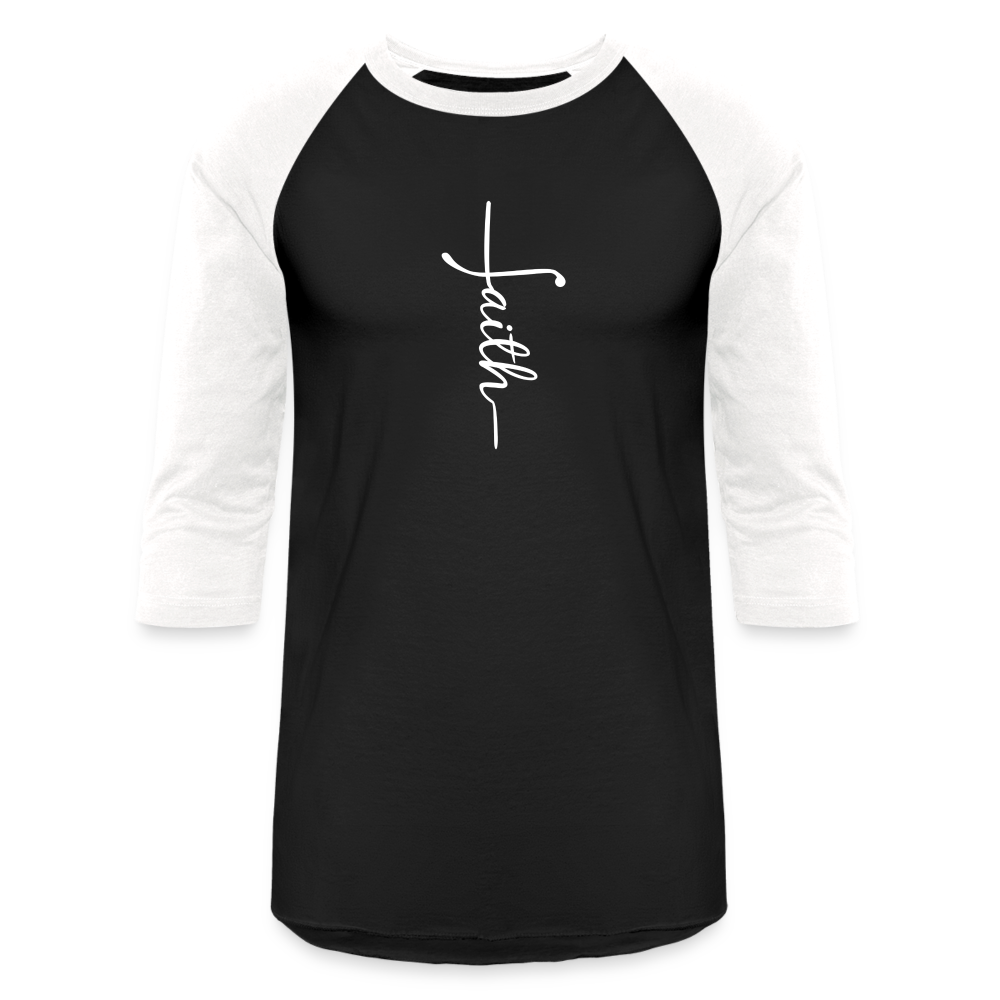 Faith - Baseball T-Shirt - black/white