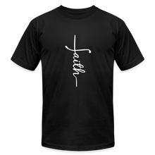 Load image into Gallery viewer, Faith - Unisex Jersey T-Shirt by Bella + Canvas - black
