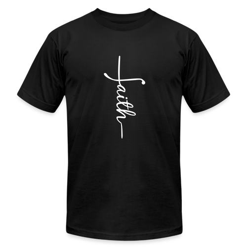 Faith - Unisex Jersey T-Shirt by Bella + Canvas - black