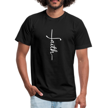 Load image into Gallery viewer, Faith - Unisex Jersey T-Shirt by Bella + Canvas - black
