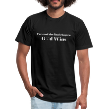 Load image into Gallery viewer, God Wins - Unisex Jersey Unisex T-Shirt by Bella + Canvas - black
