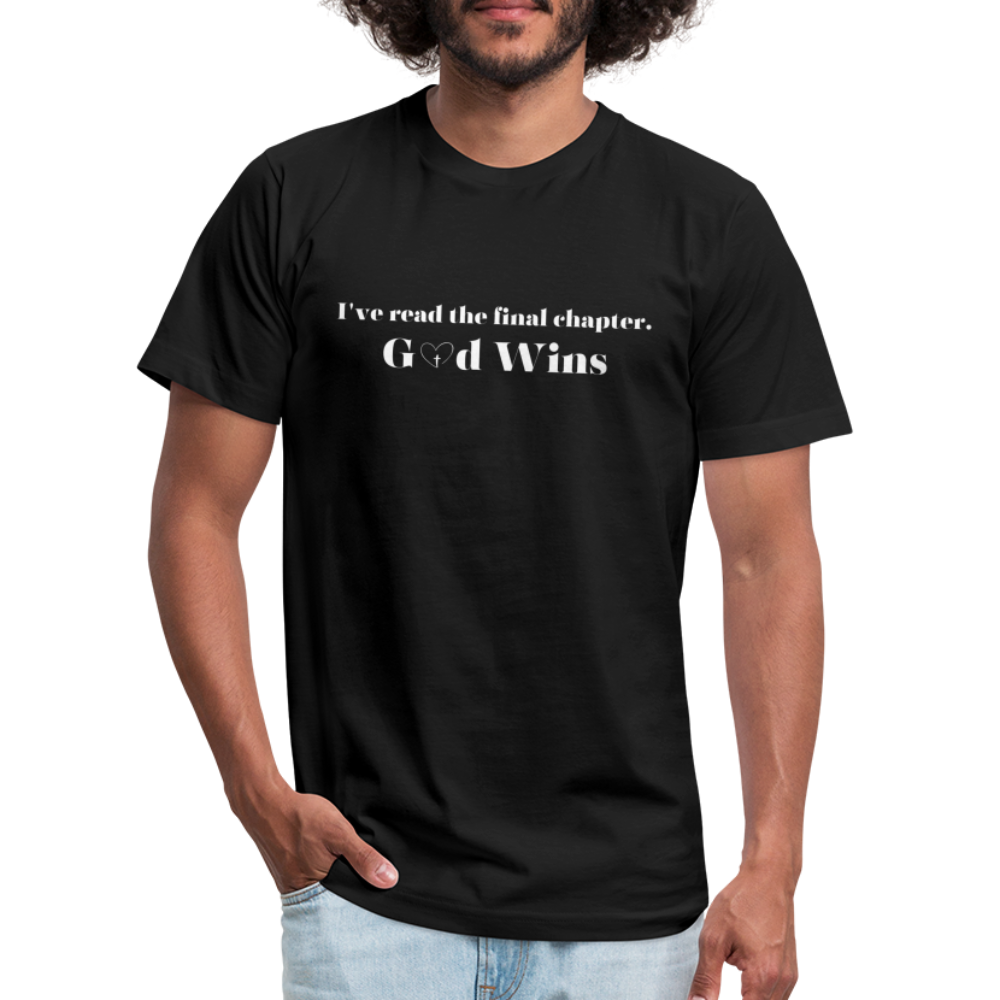 God Wins - Unisex Jersey Unisex T-Shirt by Bella + Canvas - black