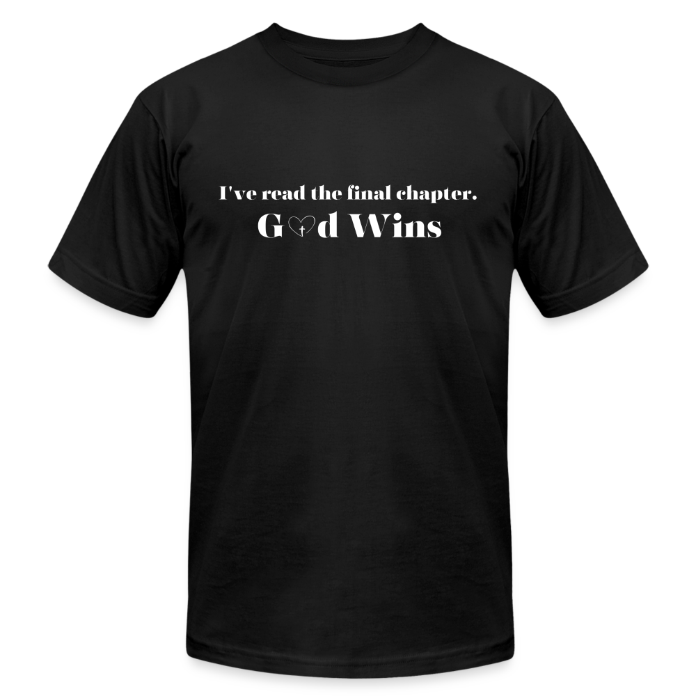 God Wins - Unisex Jersey Unisex T-Shirt by Bella + Canvas - black