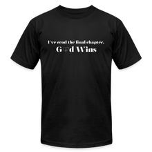 Load image into Gallery viewer, God Wins - Unisex Jersey Unisex T-Shirt by Bella + Canvas - black
