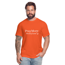 Load image into Gallery viewer, PrayMore WorryLess Unisex Jersey T-Shirt by Bella + Canvas - orange
