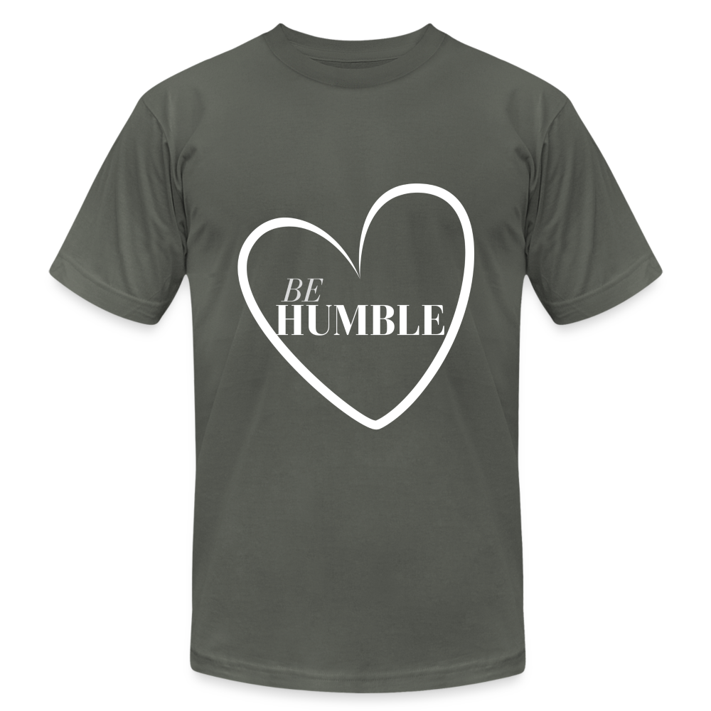 Be Humble Unisex Jersey T-Shirt by Bella + Canvas - asphalt