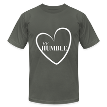 Load image into Gallery viewer, Be Humble Unisex Jersey T-Shirt by Bella + Canvas - asphalt
