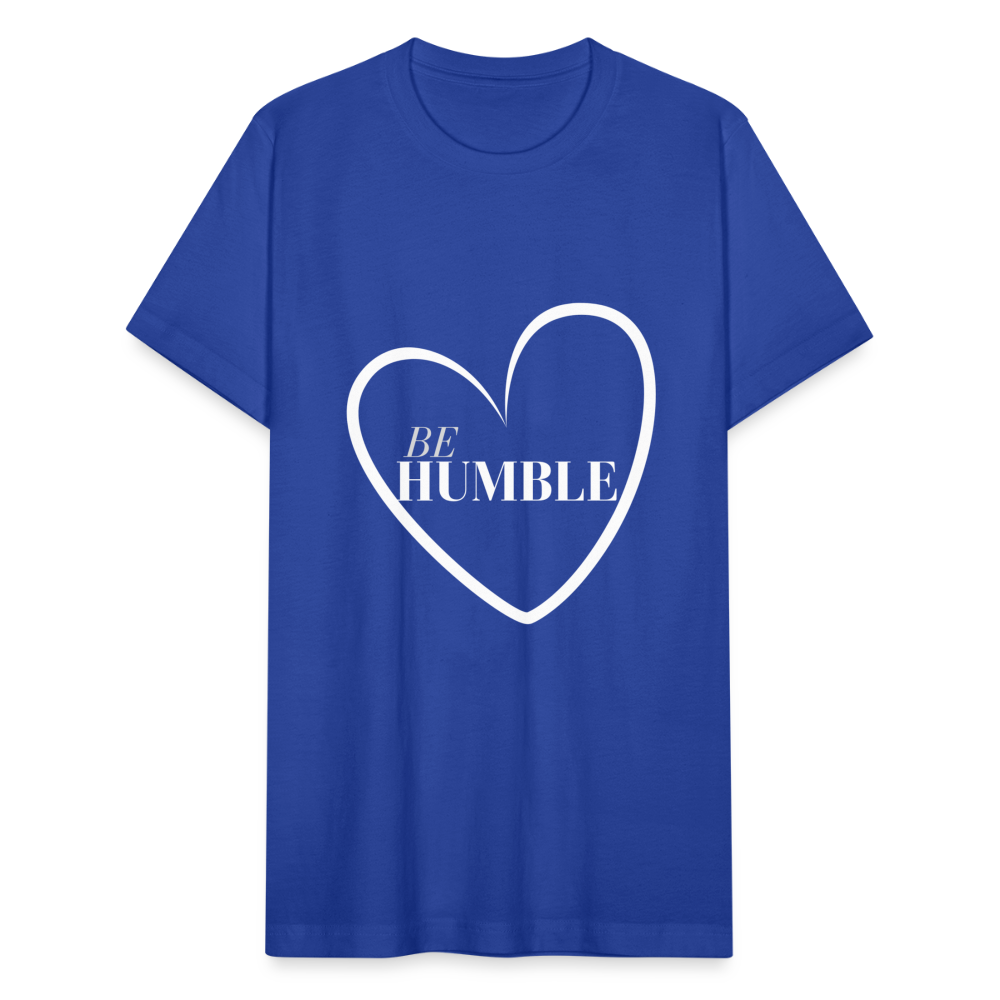 Be Humble Unisex Jersey T-Shirt by Bella + Canvas - royal blue