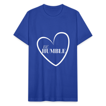 Load image into Gallery viewer, Be Humble Unisex Jersey T-Shirt by Bella + Canvas - royal blue
