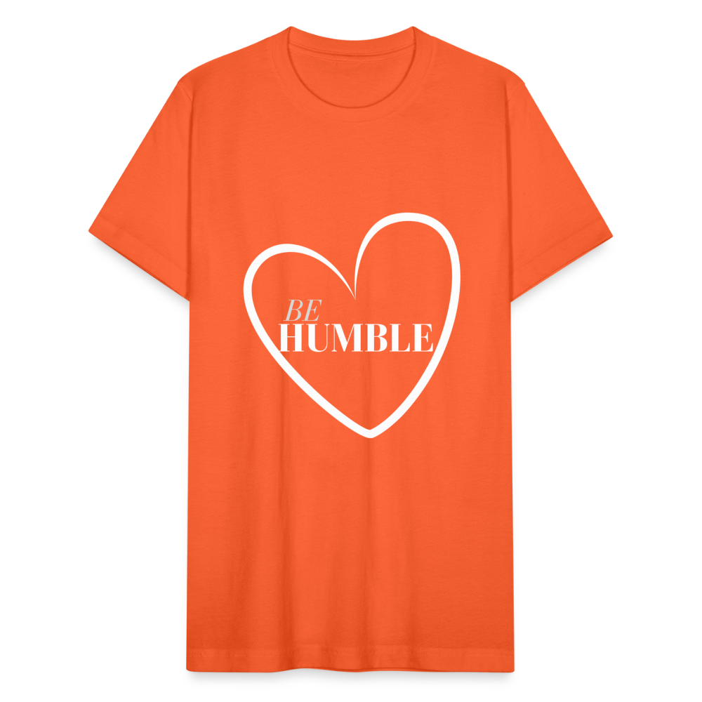 Be Humble Unisex Jersey T-Shirt by Bella + Canvas - orange