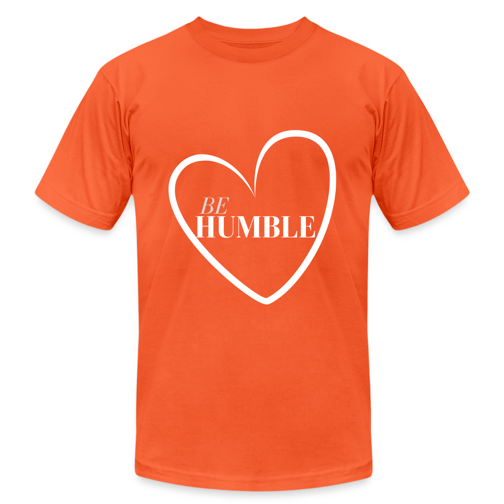 Be Humble Unisex Jersey T-Shirt by Bella + Canvas - orange