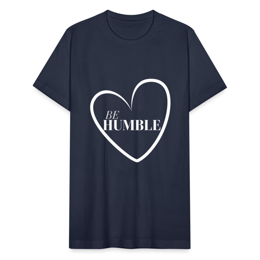 Be Humble Unisex Jersey T-Shirt by Bella + Canvas - navy
