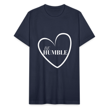 Load image into Gallery viewer, Be Humble Unisex Jersey T-Shirt by Bella + Canvas - navy
