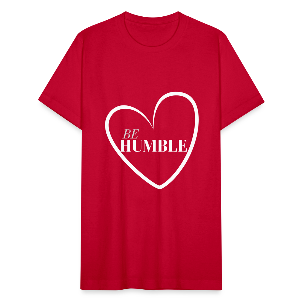 Be Humble Unisex Jersey T-Shirt by Bella + Canvas - red