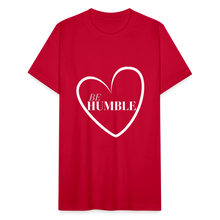 Load image into Gallery viewer, Be Humble Unisex Jersey T-Shirt by Bella + Canvas - red
