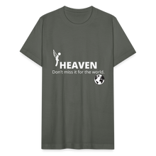 Load image into Gallery viewer, Heaven, Don&#39;t Miss It... Unisex Jersey T-Shirt by Bella + Canvas - asphalt
