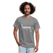 Load image into Gallery viewer, Heaven, Don&#39;t Miss It... Unisex Jersey T-Shirt by Bella + Canvas - slate
