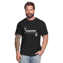 Load image into Gallery viewer, Heaven, Don&#39;t Miss It... Unisex Jersey T-Shirt by Bella + Canvas - black
