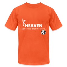 Load image into Gallery viewer, Heaven, Don&#39;t Miss It... Unisex Jersey T-Shirt by Bella + Canvas - orange
