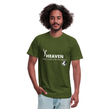 Load image into Gallery viewer, Heaven, Don&#39;t Miss It... Unisex Jersey T-Shirt by Bella + Canvas - olive
