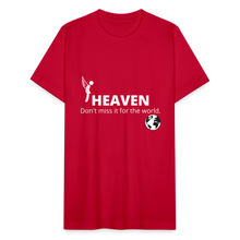 Load image into Gallery viewer, Heaven, Don&#39;t Miss It... Unisex Jersey T-Shirt by Bella + Canvas - red
