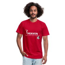 Load image into Gallery viewer, Heaven, Don&#39;t Miss It... Unisex Jersey T-Shirt by Bella + Canvas - red
