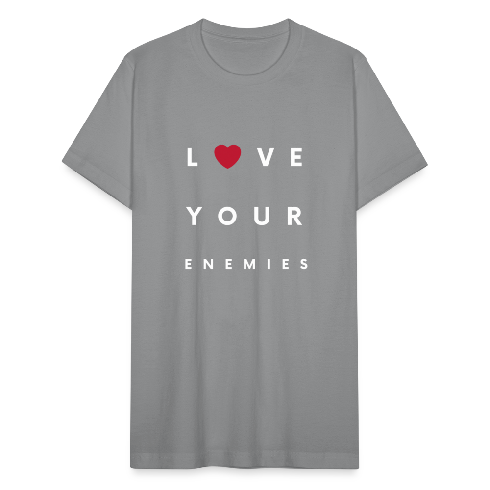 Love Your Enemies Unisex Jersey T-Shirt by Bella + Canvas - slate
